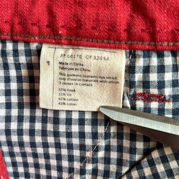 Pilcro and The Letterpress Hyphen Red Jeans Size 27 - Picture 11 of 11